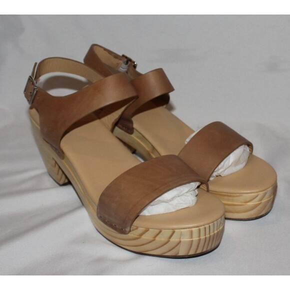 Nisolo Woven Women's All Day Open Toe Clog Sandal US 10 NIB $170 ALMOND - Picture 3 of 7
